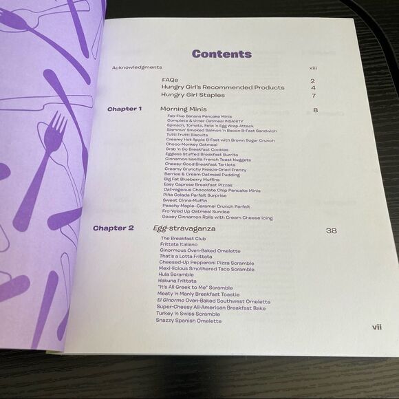 Hungry Girl 200 under 200 by Lisa Lillien. Cookbook. 200 Recipes Under 200 Cal. - Picture 3 of 9